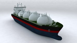 3D lng tanker model