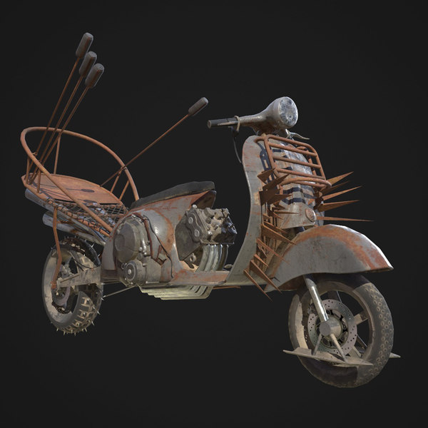 3D mad engine vespa model - TurboSquid 1178799
