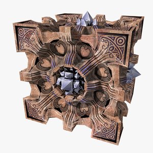 3D model cube artifact design