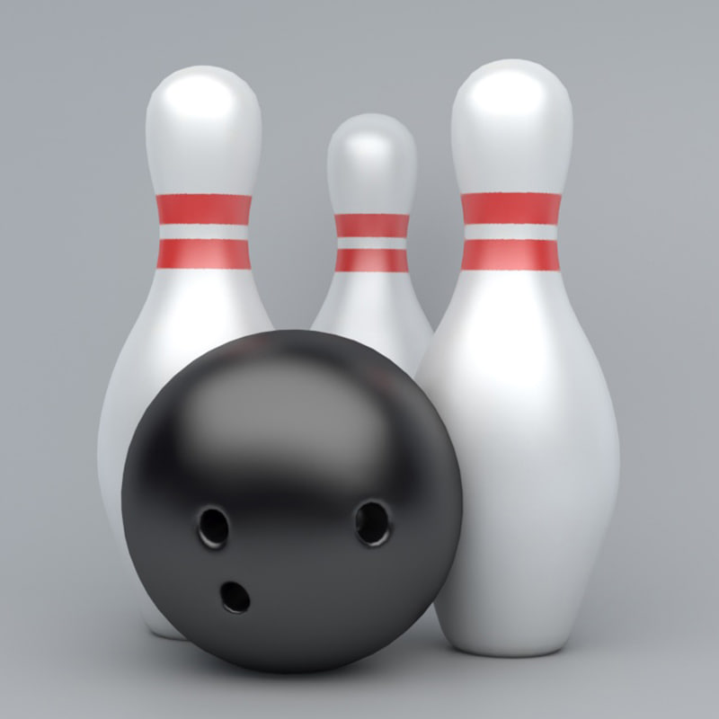 Bowling emojis 3D model TurboSquid 1178864