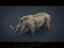 wild africa pack elephant 3D model