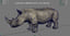 wild africa pack elephant 3D model