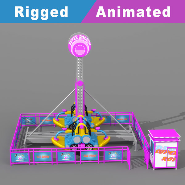 3D pendulum playground rigged animation model