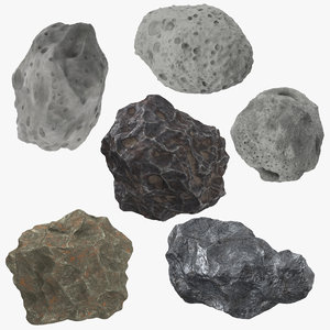 3D 3 asteroides meteorites