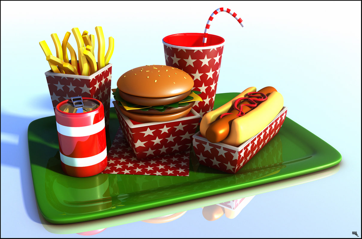 Fast Food 3d Turbosquid 1179049