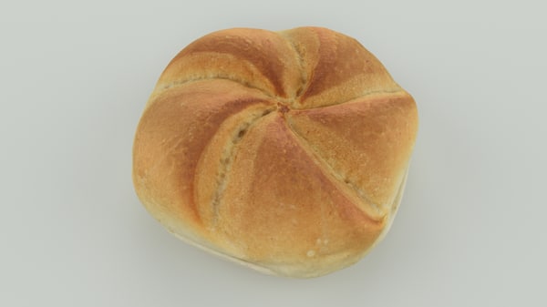 scan bread roll - 3d model
