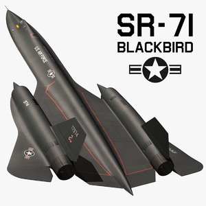3D sr71 blackbird