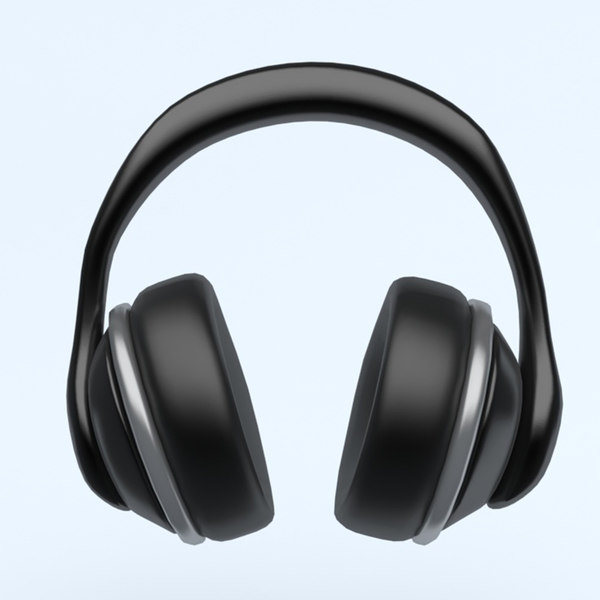 Royalty free 3D model HEADPHONES icon (2) for download as 3ds, max, obj, an...