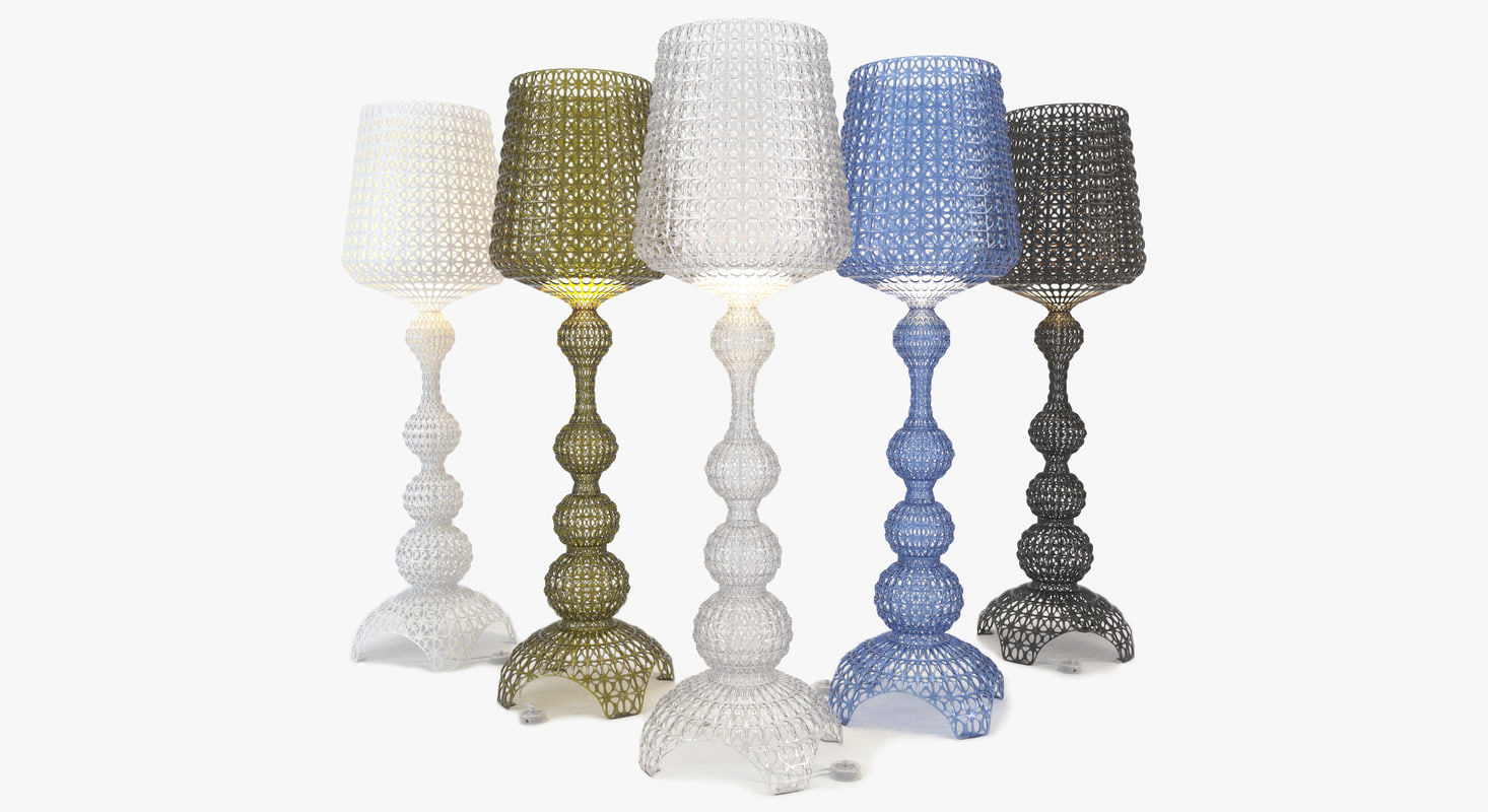 3d Realistic Kabuki Floor Lamp Turbosquid 1179486 3d Kartell Kabuki Floor Lamp Set