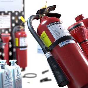 3D emergency set - extinguisher