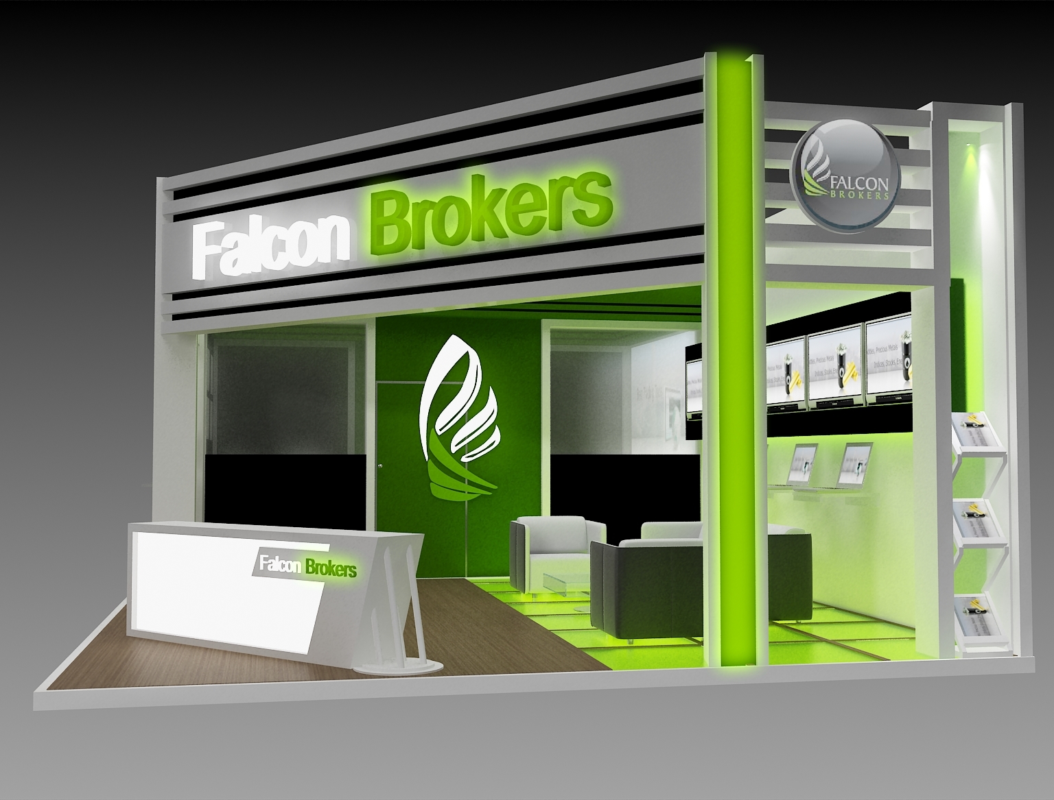 Stand exhibition booth 3D model TurboSquid 1179588