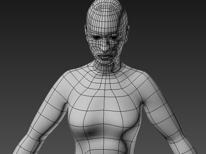 Base mesh human body 3D model TurboSquid 1179624