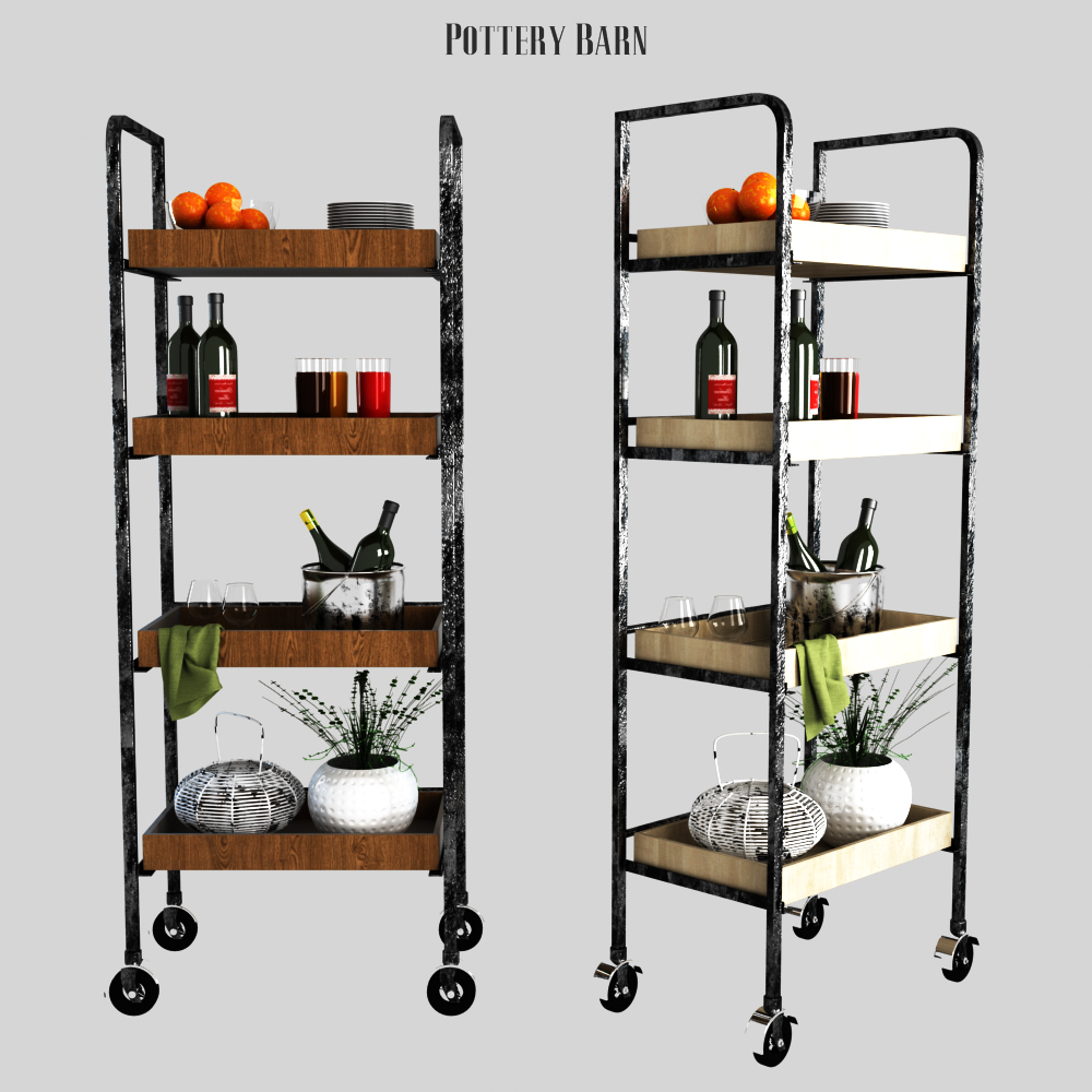 3d Model Pottery Barn Castelo Kitchen Unit Turbosquid 1179759
