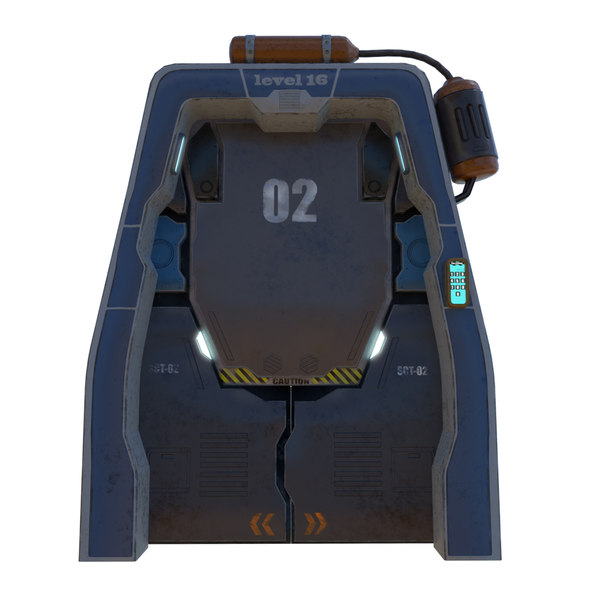 宇宙飞船的门3d模型