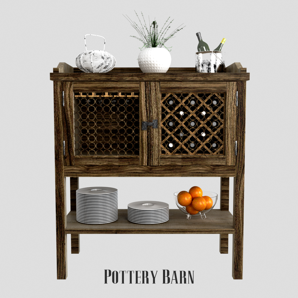 Pottery Barn Georgia 3d Model Turbosquid 1179852