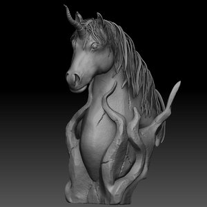 3D unicorn