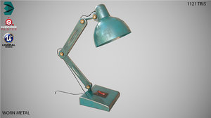 3D desk lamp model