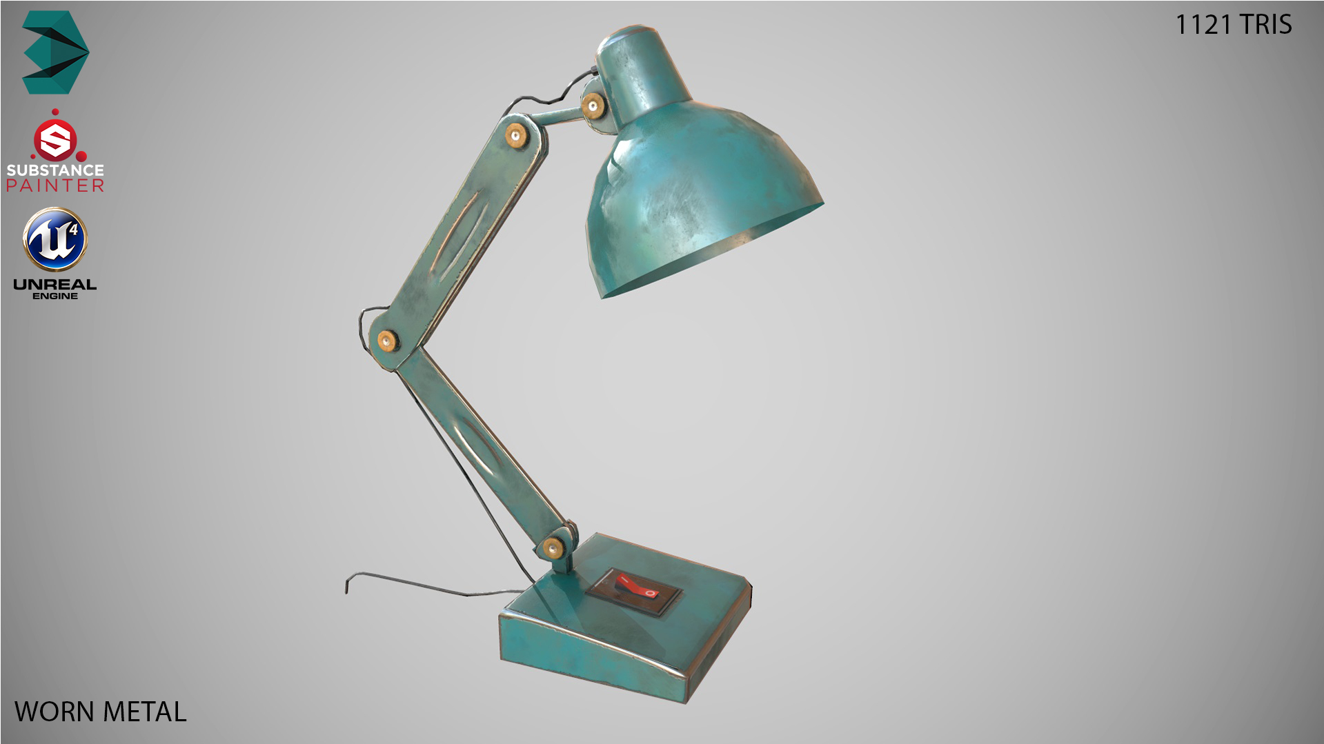 Low Poly Schreibtischlampe Pbr 3d Modell Turbosquid 1179991