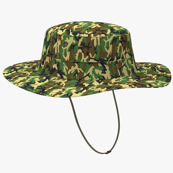 Military boonie hat 3D model - TurboSquid 1180003