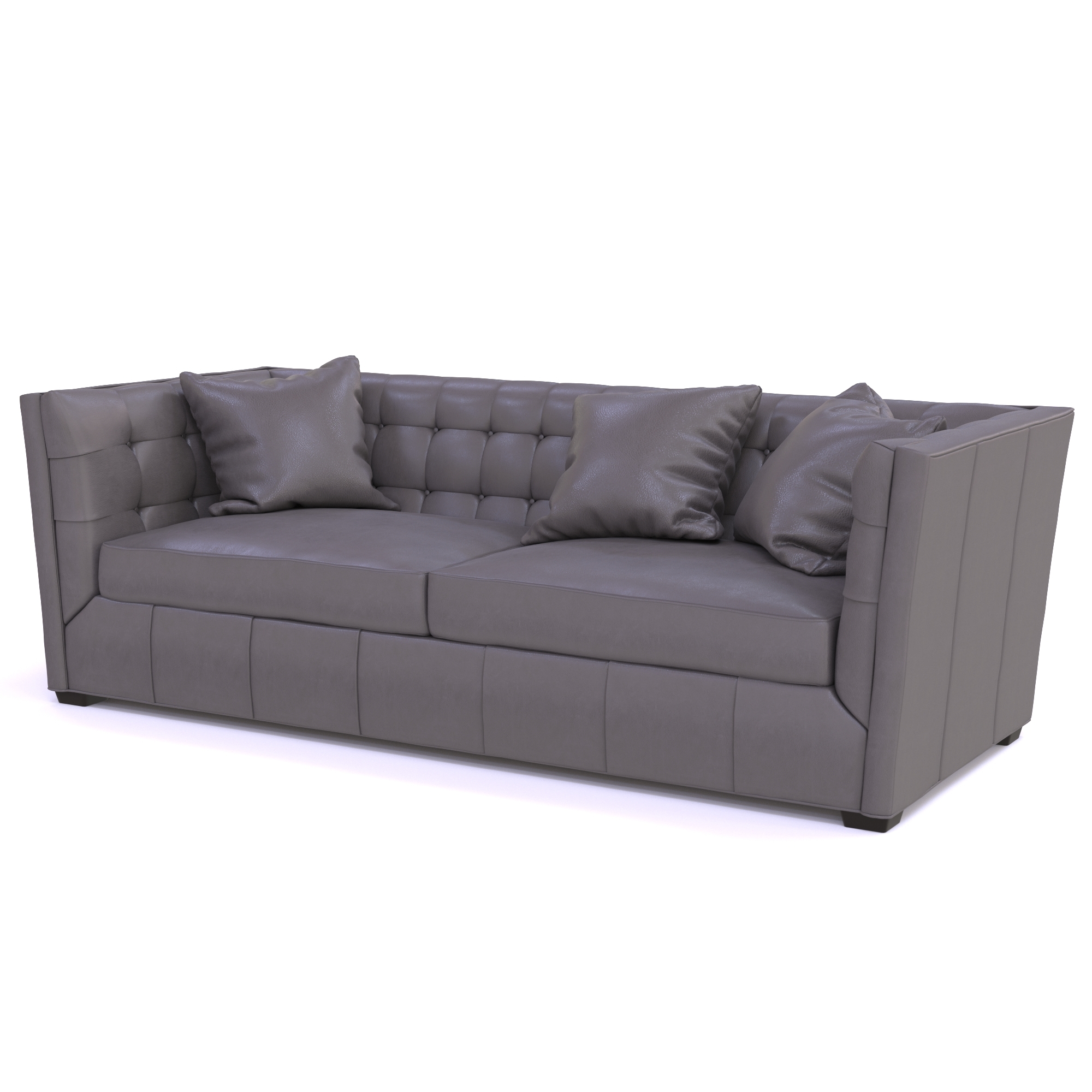 3D hayden tuftedleather sofa model TurboSquid 1180196