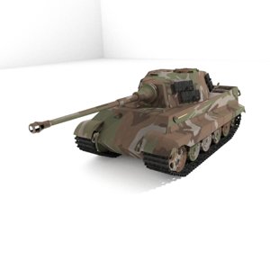 3D tiger 2 tank model
