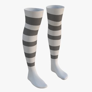 knee socks 1 3D model