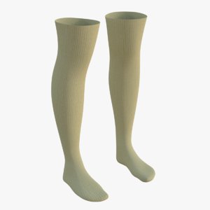 3D knee socks 4 model