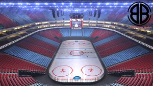 ice hockey arena 3D