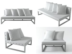 saler sofa modules 3D model