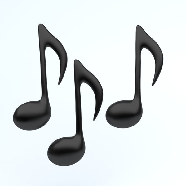 Music Notesアイコン3dモデル Turbosquid