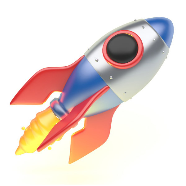 ロケットアイコン3dモデル Turbosquid