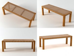 3D trama bench