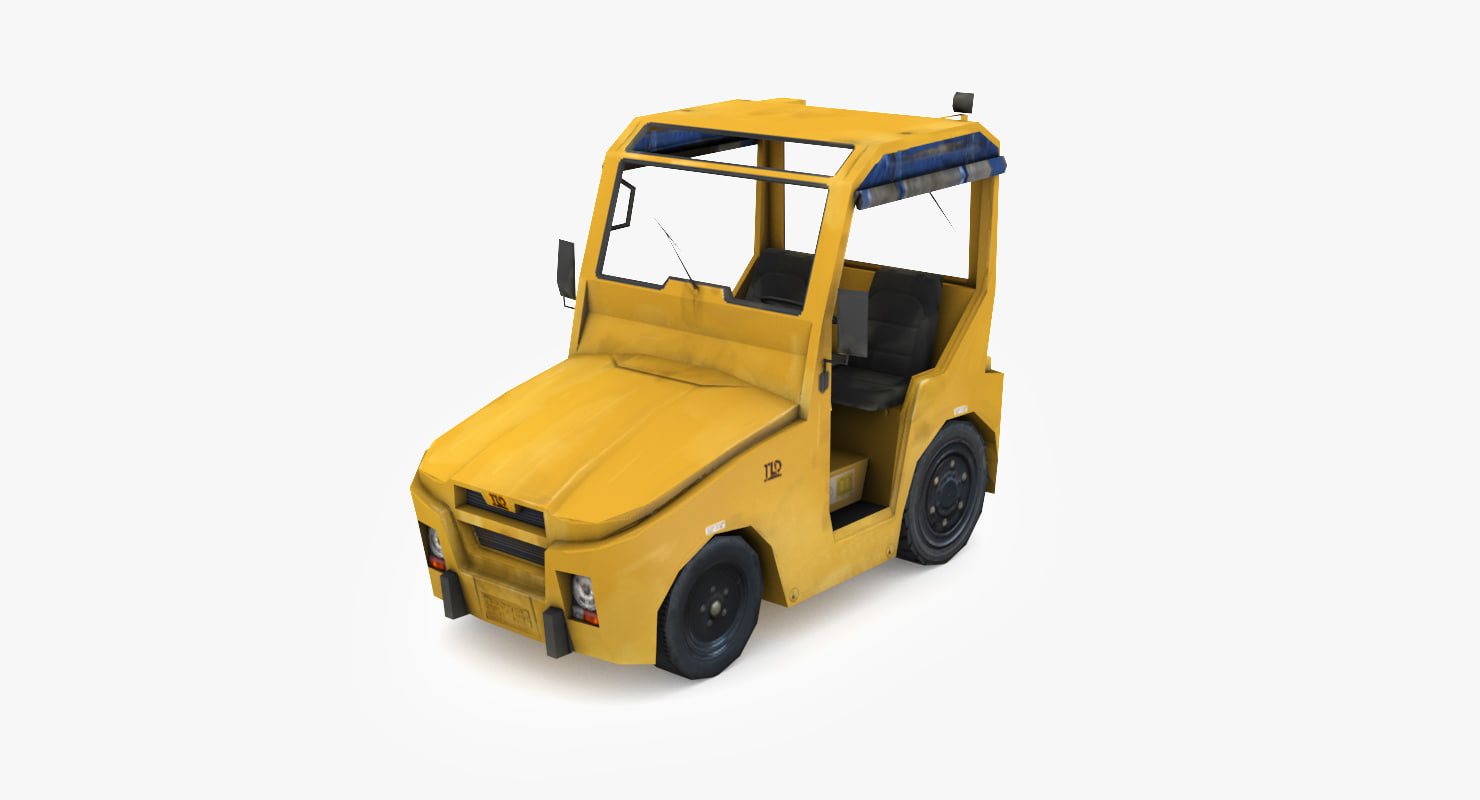 tld jst-25行李牵引车3d模型