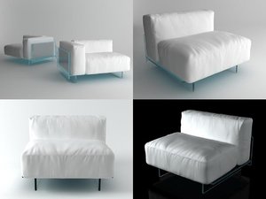 3D crystal sofa moduls model