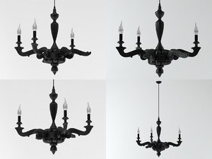 smoke chandelier 3D model