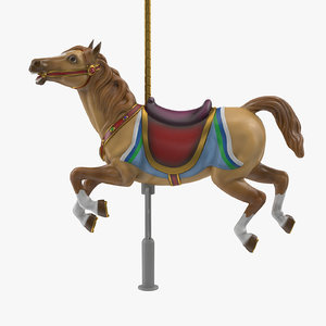 carousel horse v7 3D