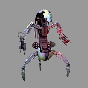 3D droideka star wars model