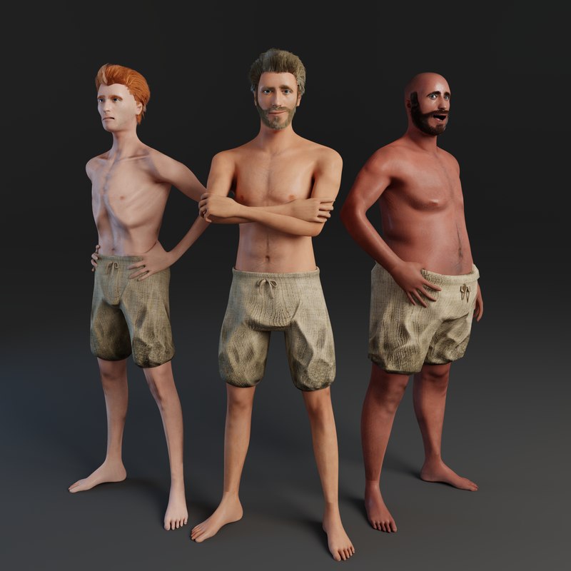 Rigged male human  3D  model  TurboSquid 1181577