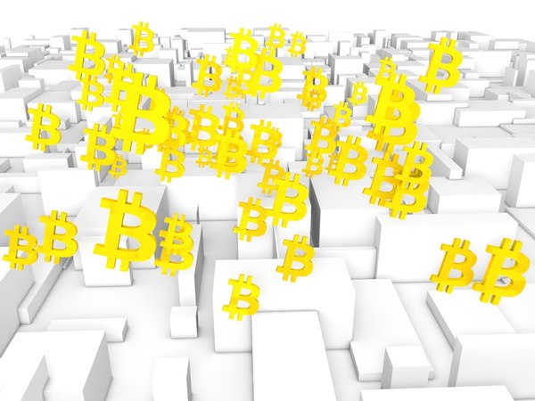 3D bitcoin coin model