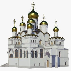 3D russian annuciation cathedral