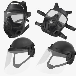3D police helmets