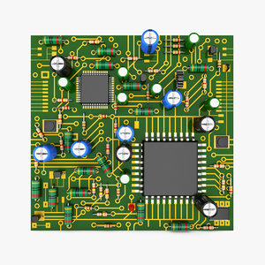 circuit board city 3D