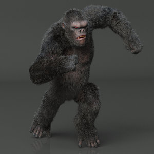 3D model king kong rig