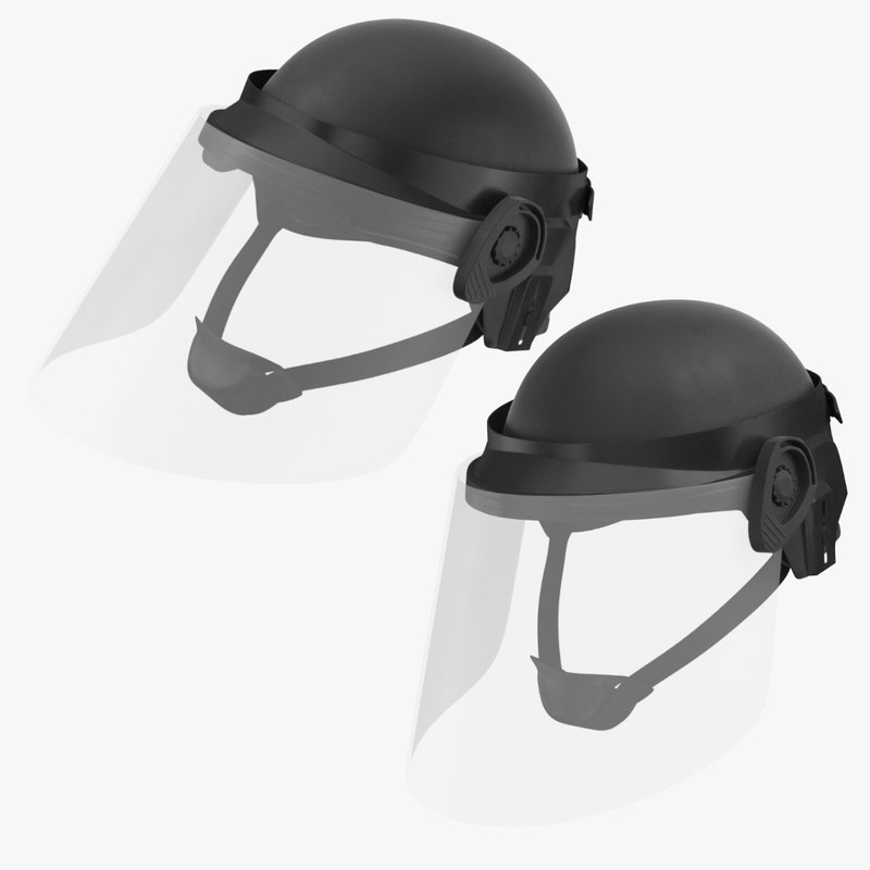 Police helmets 2 3D model TurboSquid 1182103