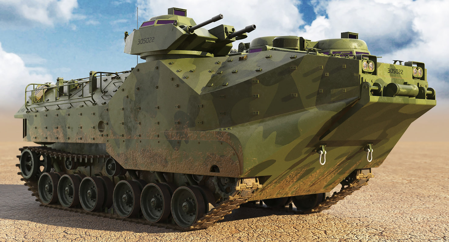 Amphibious Assault Vehicle Aavp 7a1 3D TurboSquid 1182194