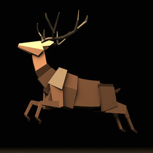 boxy stag rig 3D model