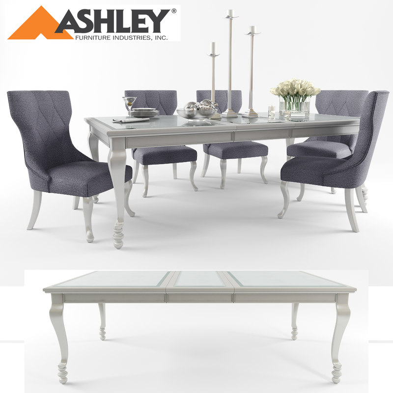 Ashley Furniture Table Chair 3d Model Turbosquid 1182325