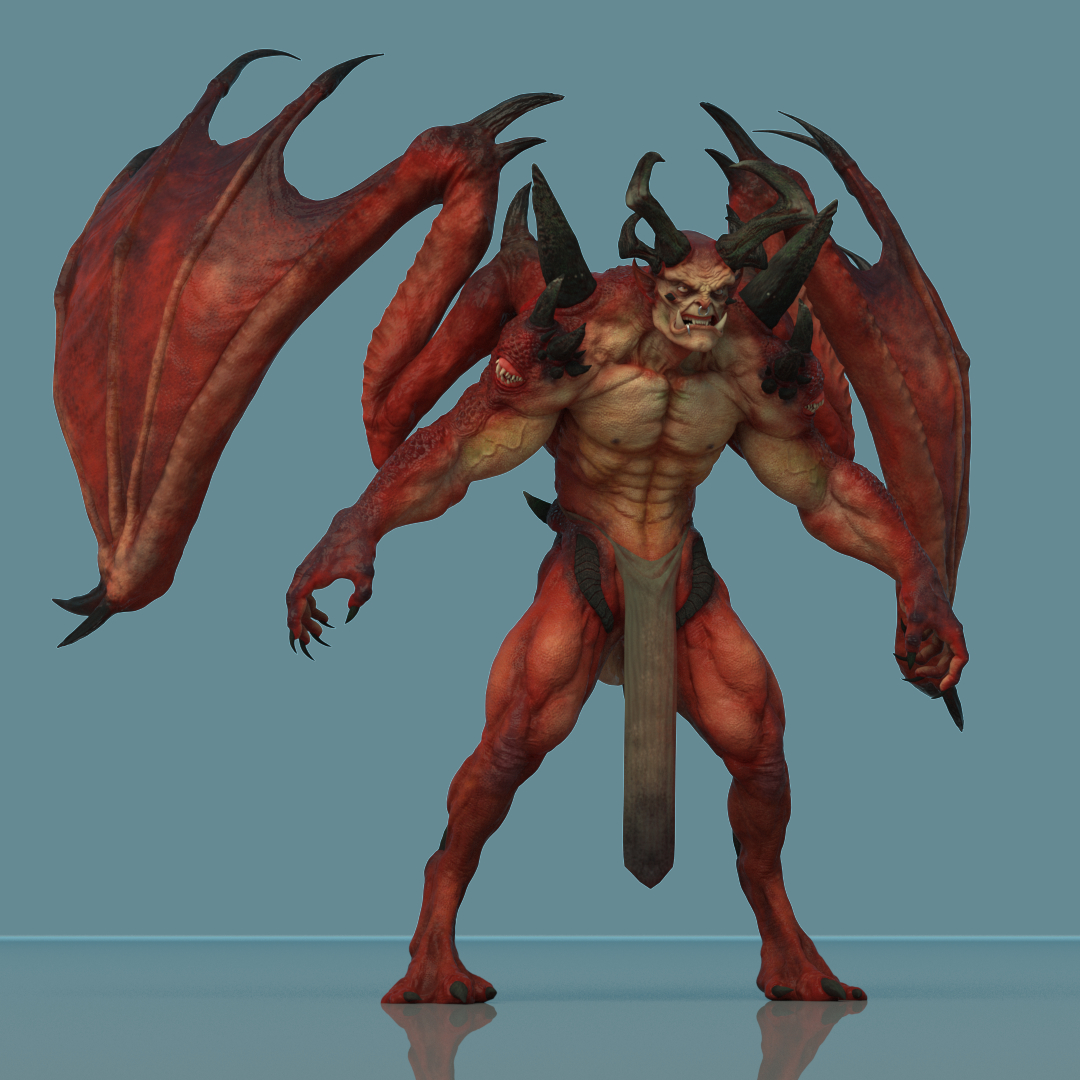 3D leo demon rig - TurboSquid 1182399
