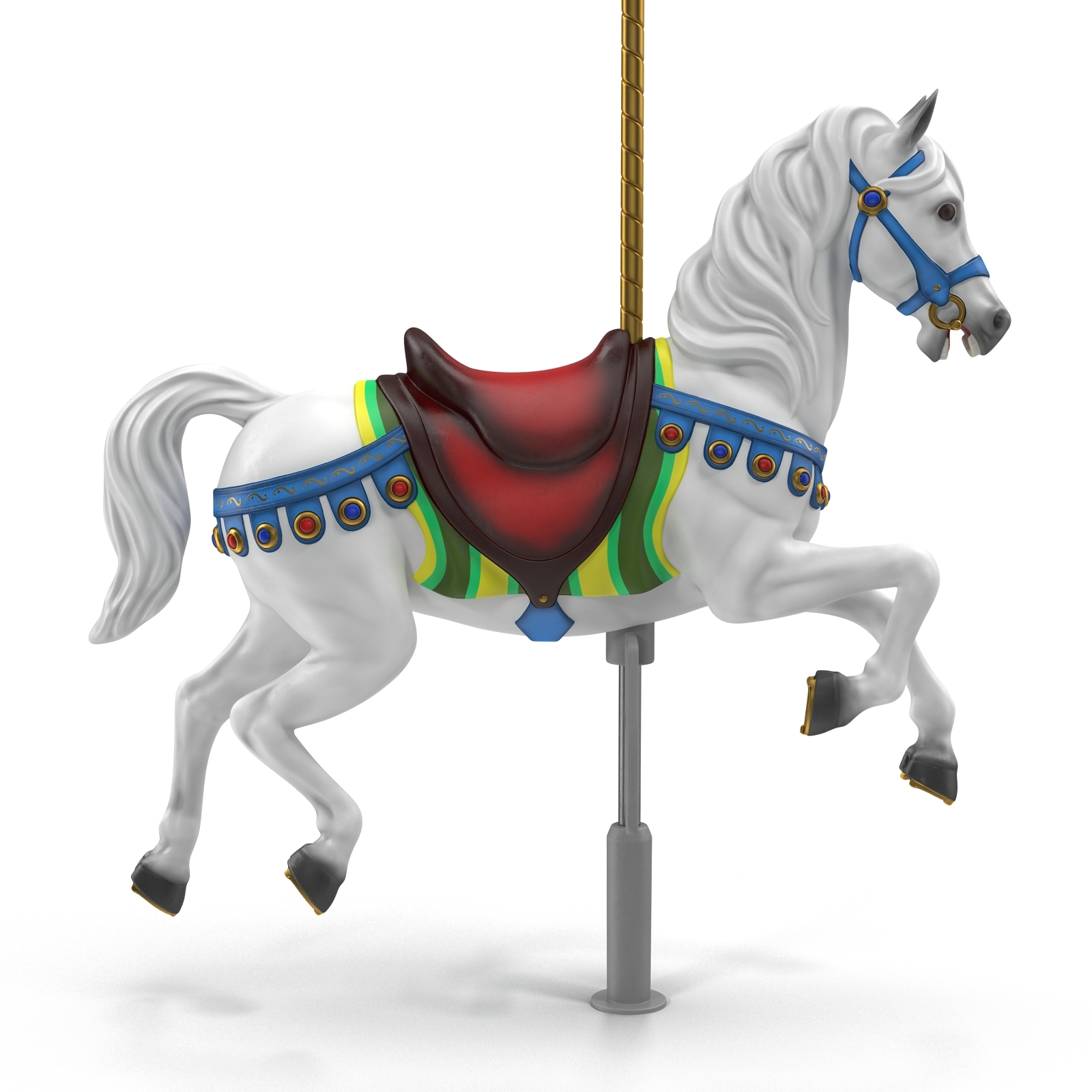 Carousel horse v9 3D model TurboSquid 1182538