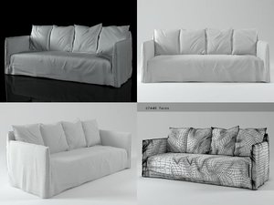 3D ghost 12 sofa model